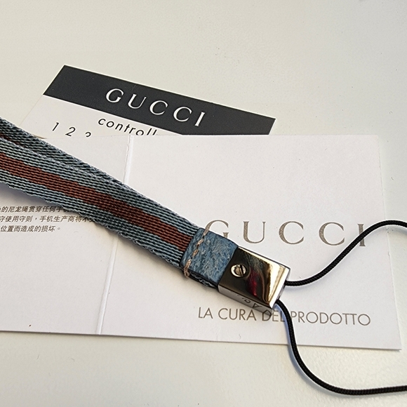 New Gucci Vintage Bag Charm / Key Chain / CP strap - Picture 9 of 9